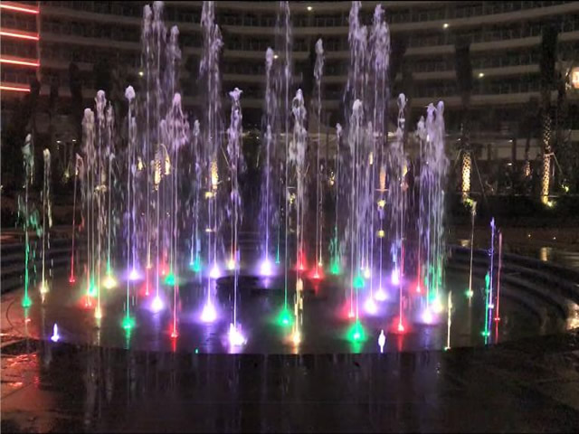 海南三亚中央海岸旱地音乐喷泉工程