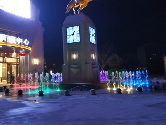 湖北武穴国鼎华府旱地音乐喷泉工程